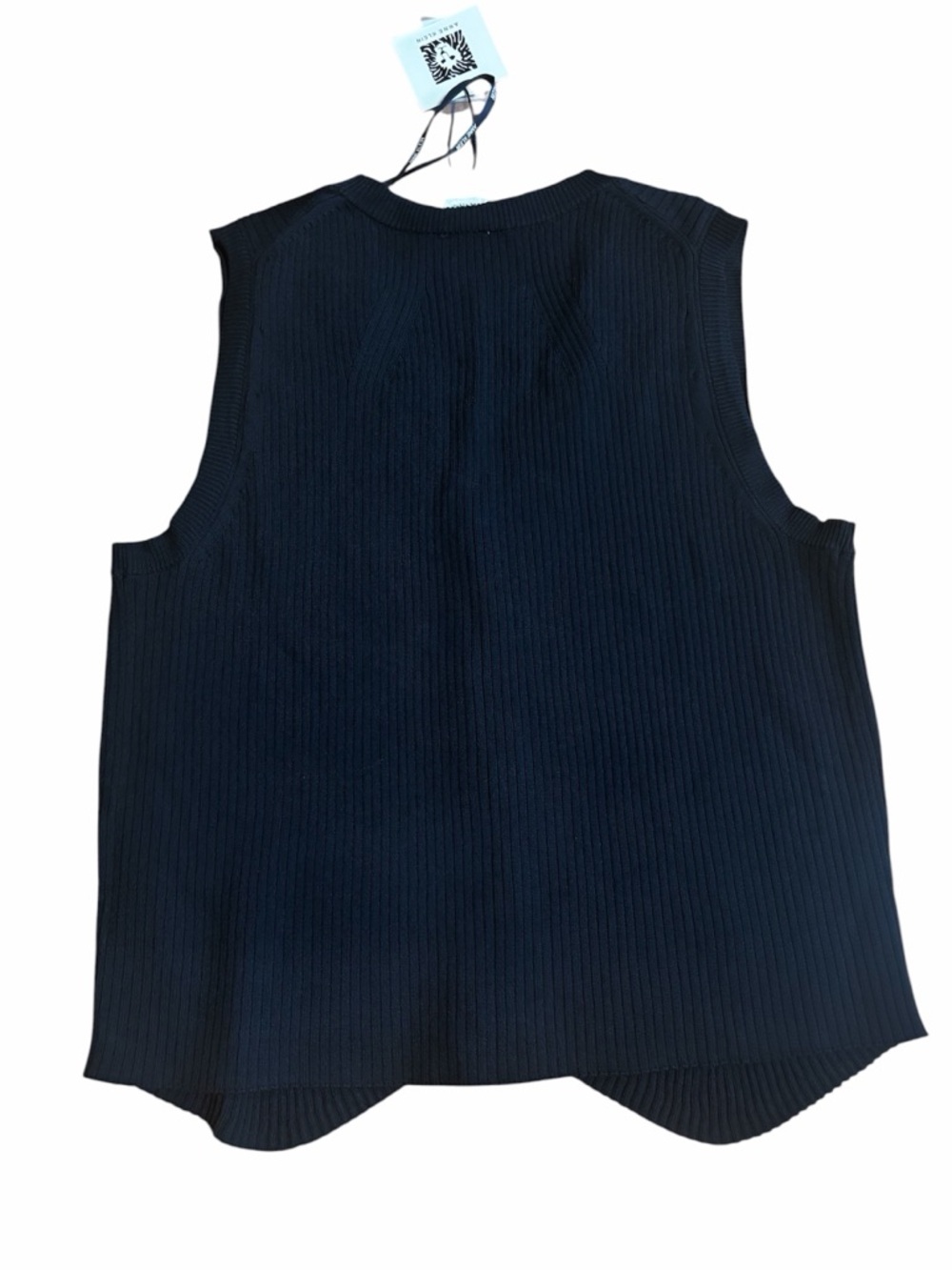 414. Anne Klein L Fitted Direction Rib Sweater Vest NWT - Picture 5 of 5